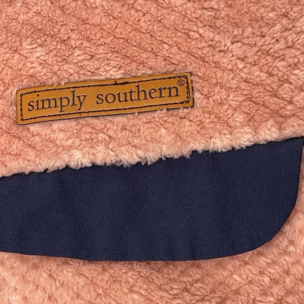Simply Southern Women's Fleece Pullover Dusty Rose Pink Small - Picture 4 of 7